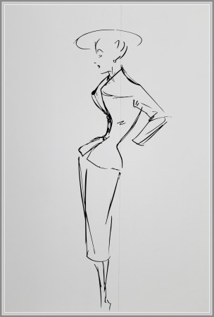 Sketch by Christian Dior
